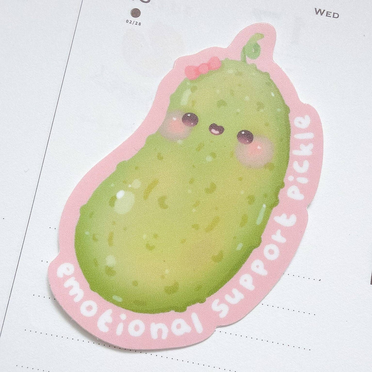 Sticker en vinyle | Kuboandlucy | Emotional Support Pickle