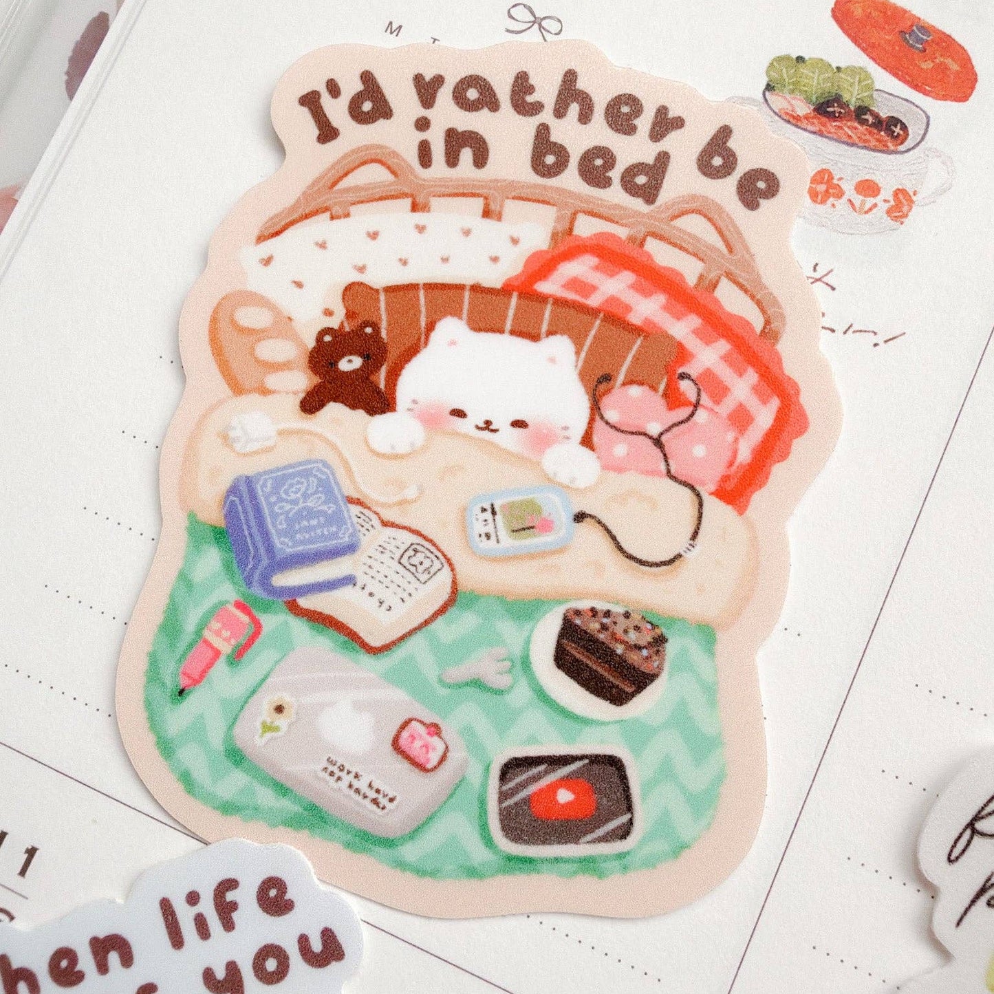 Sticker en vinyle | Kuboandlucy | I'd Rather Be In Bed