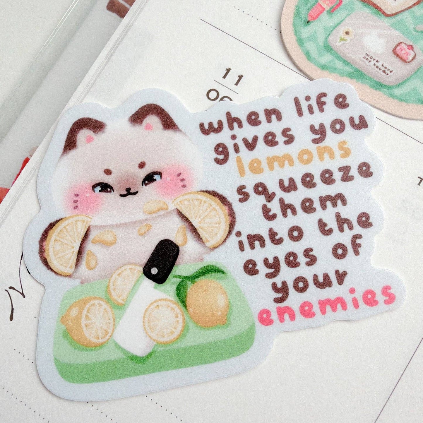 Sticker en vinyle | Kuboandlucy | When Life Gives You Lemon