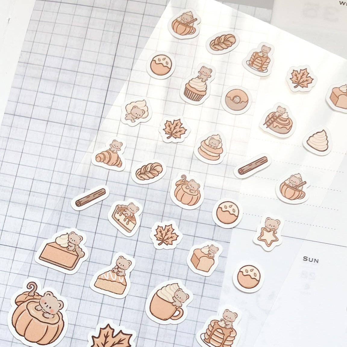 Stickers | Kuboandlucy | Pumpkin Spice Kuma-2