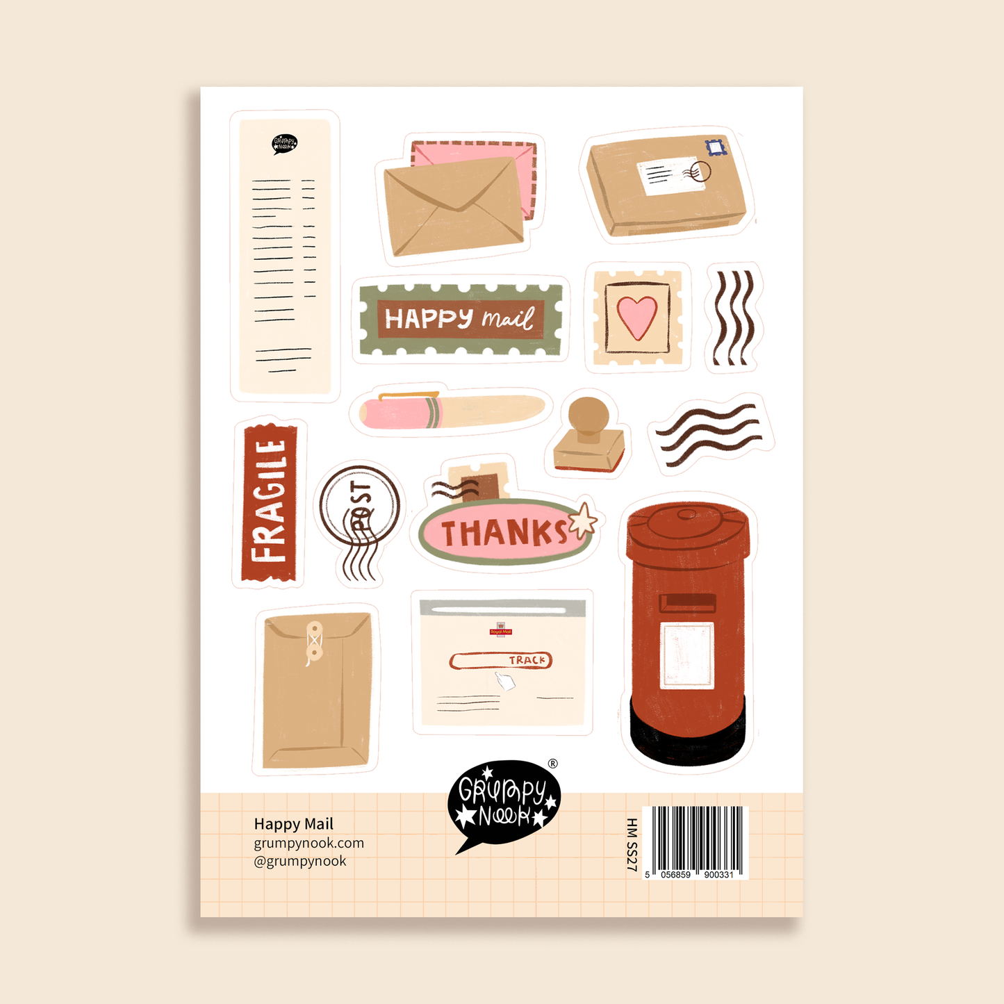 Stickers décoratifs | Grumpy Nook | Happy Mail