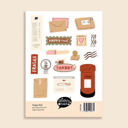 Stickers décoratifs | Grumpy Nook | Happy Mail