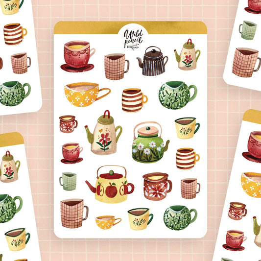 Stickers décoratifs | Wild Pencil Studio | Autumn mugs