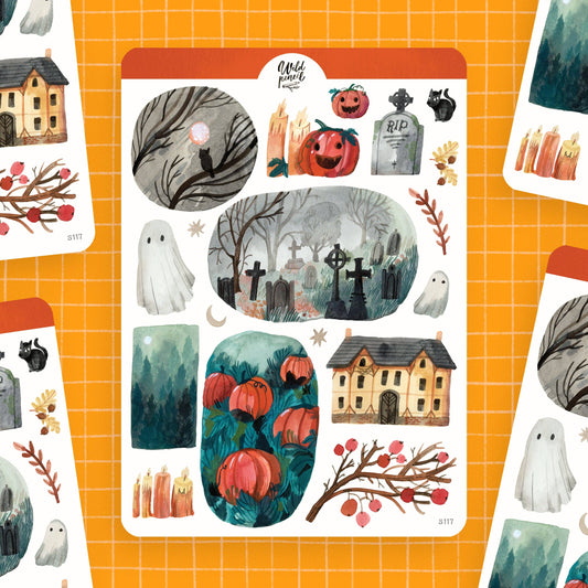 Stickers décoratifs | Wild Pencil Studio | Halloween Night