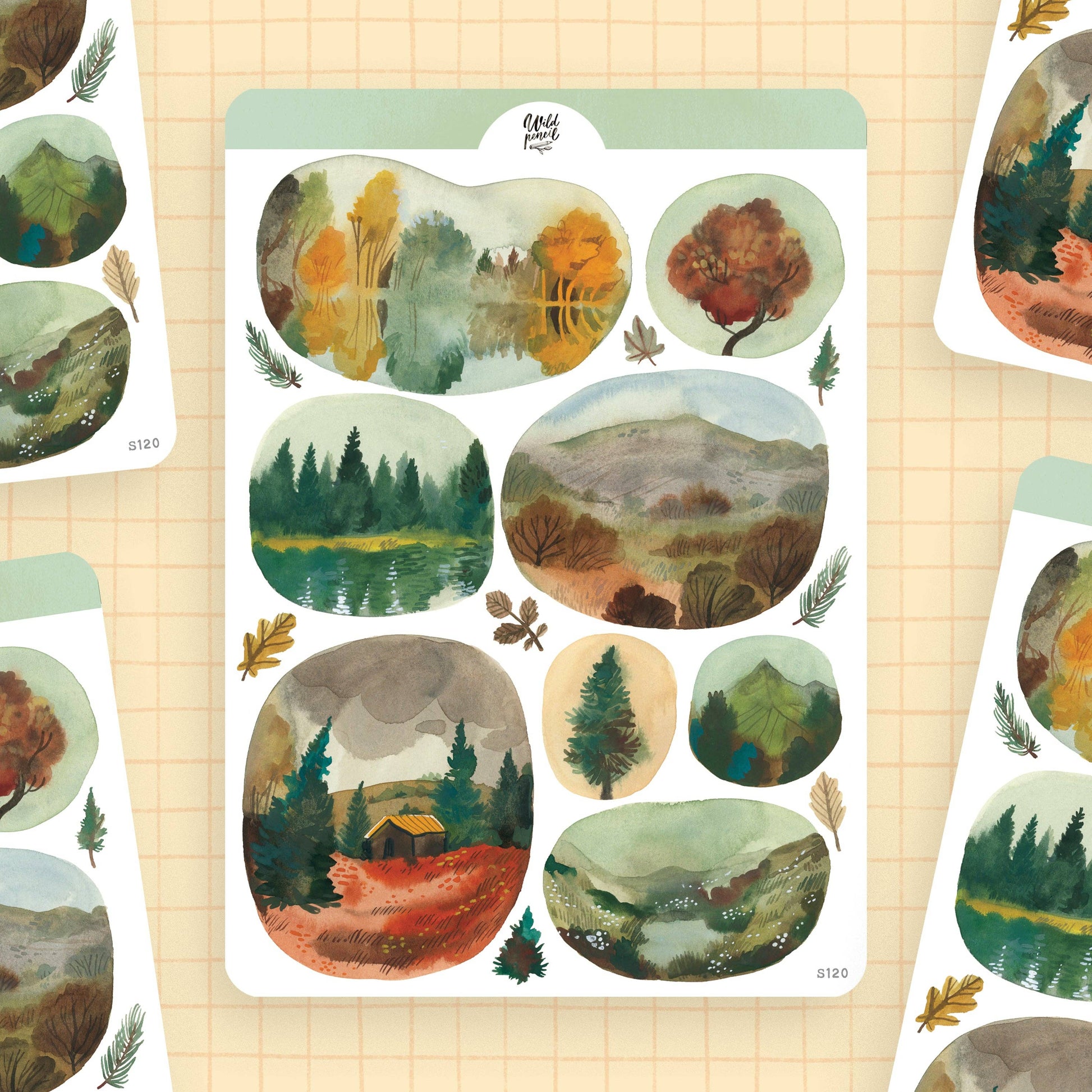 Stickers décoratifs | Wild Pencil Studio | Windows Into Autumn