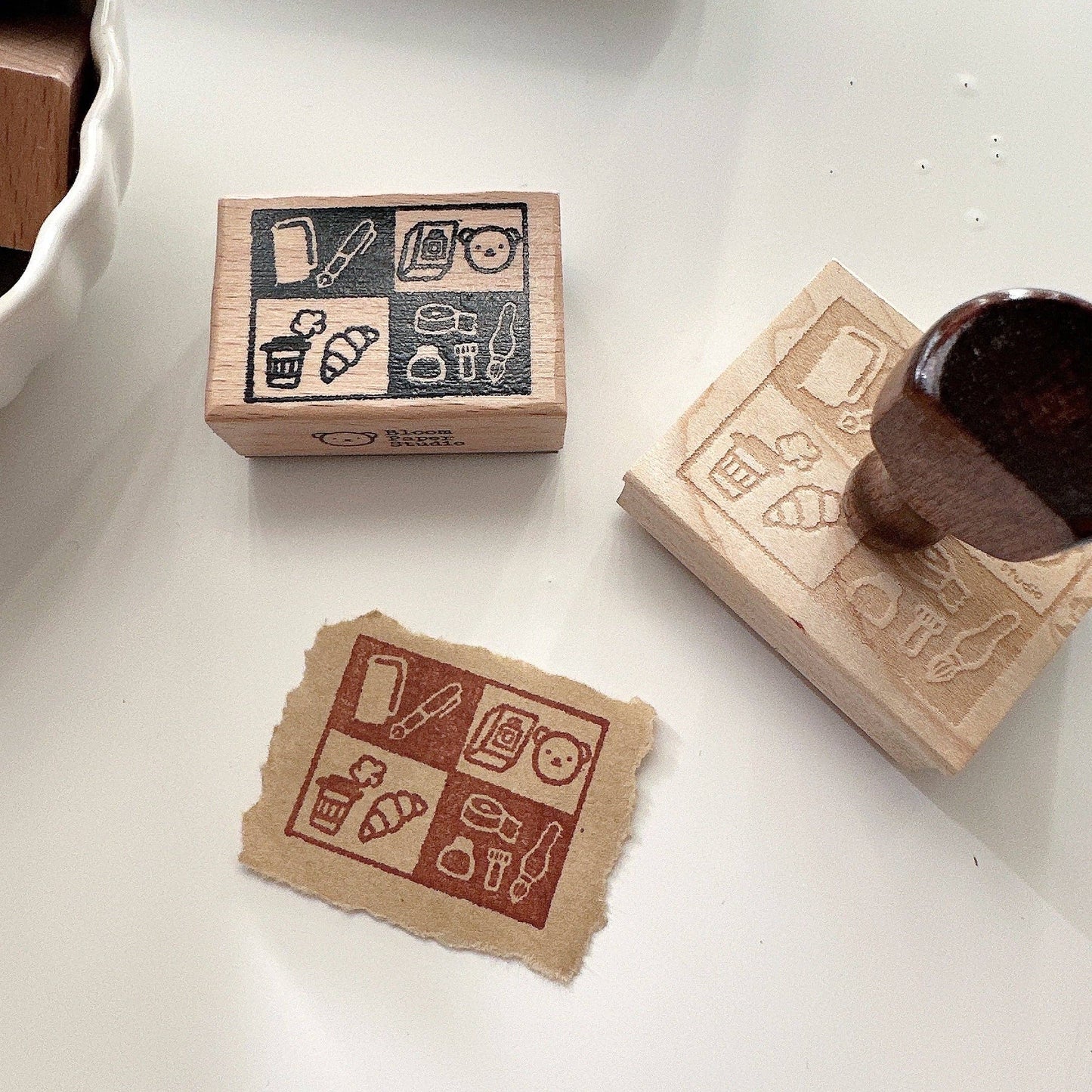 Tampon en bois | Bloom Paper Studio | Bear's Vibe-2