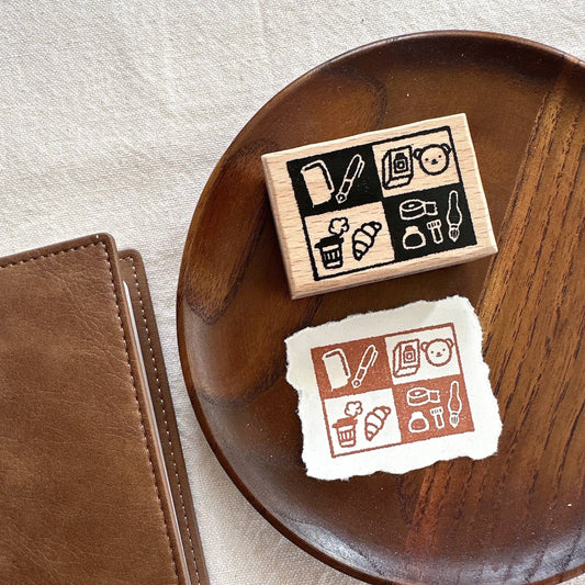 Tampon en bois | Bloom Paper Studio | Bear's Vibe