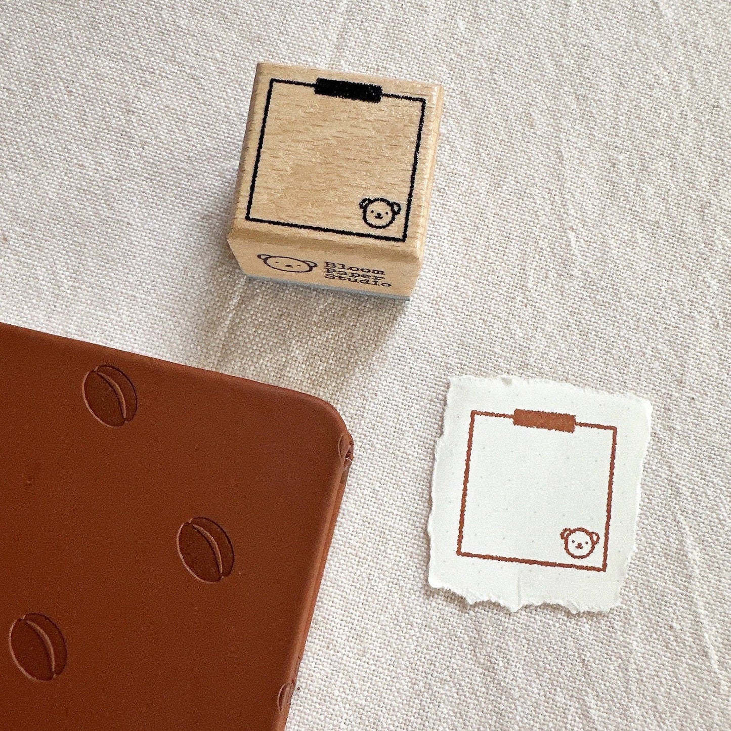 Tampon en bois | Bloom Paper Studio | Taped memo