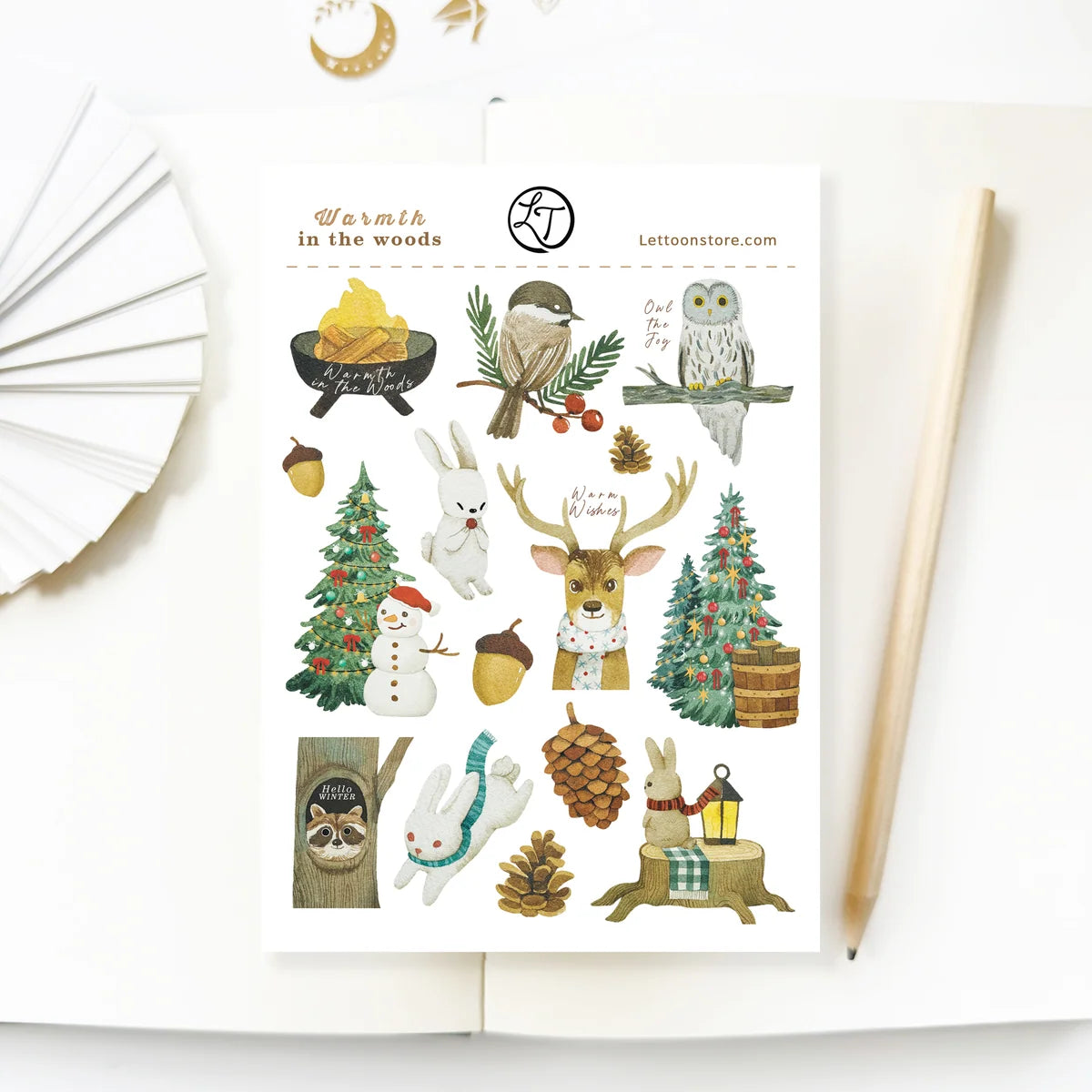 Decorative Stickers | LETTOON | Warmth in the Woods