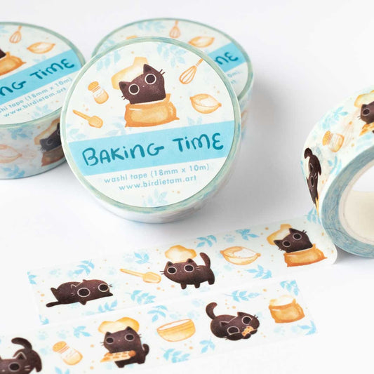 Washi tape | Birdie Tam | Baking time with cats
