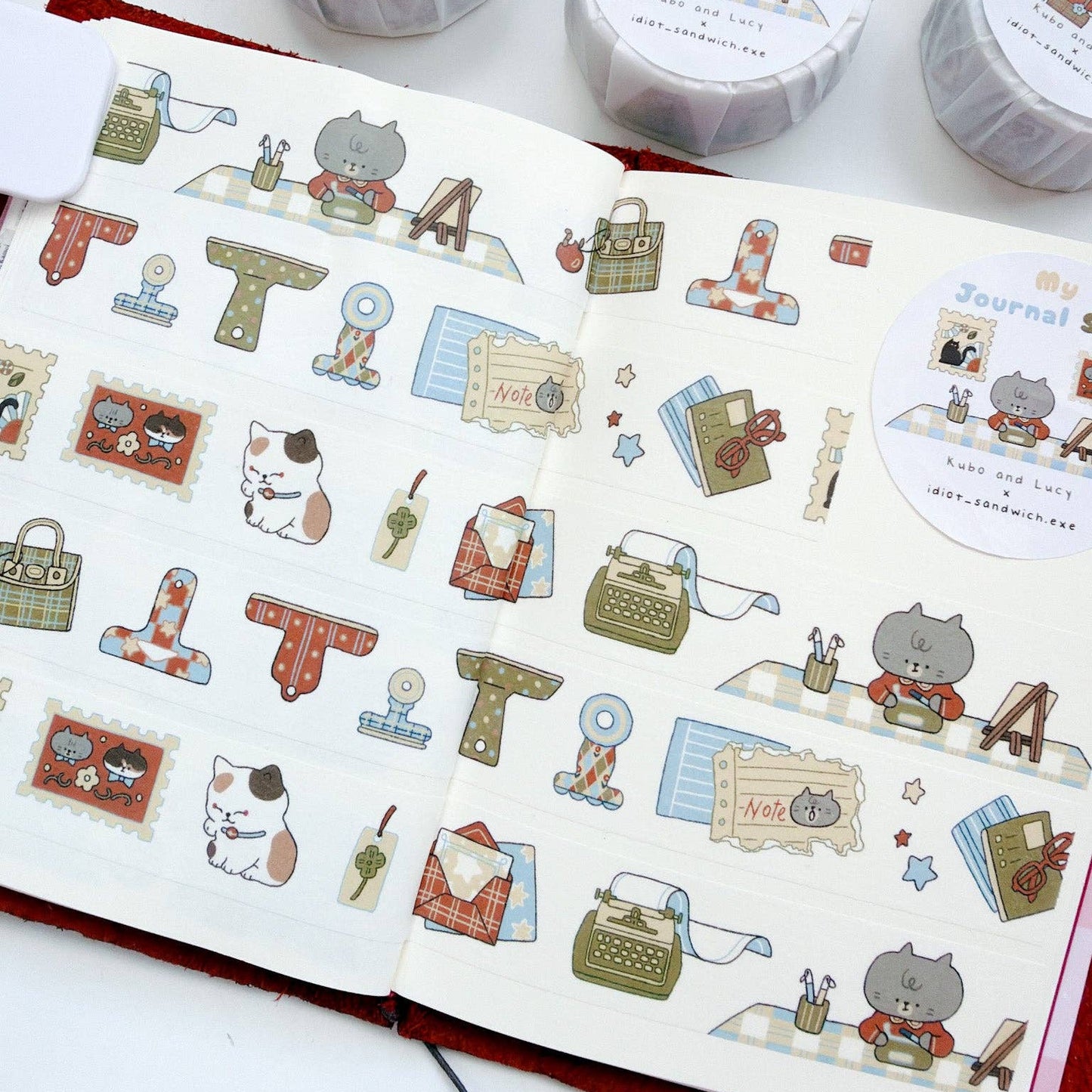 Washi tape | Kuboandlucy x Idiot Sandwich | Stationery-3