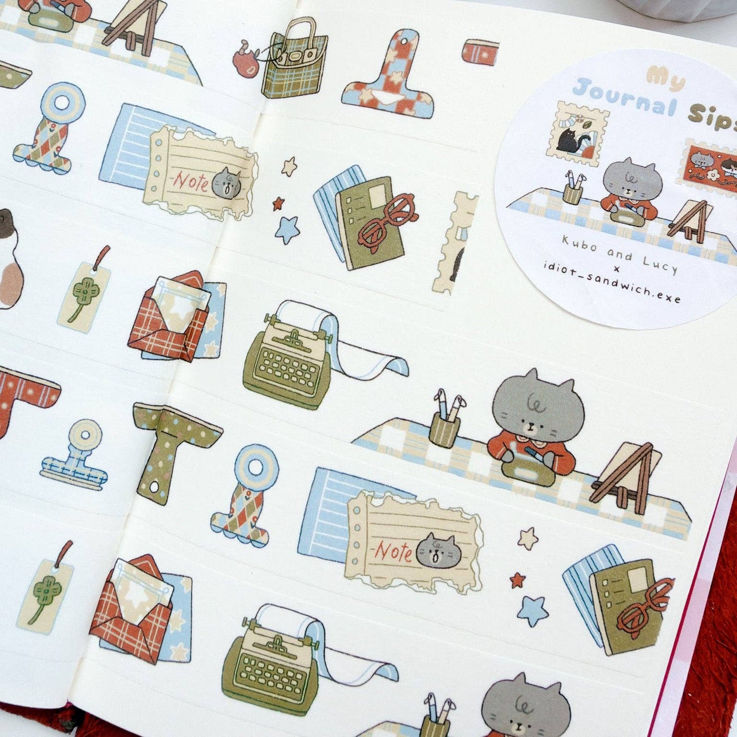 Washi tape | Kuboandlucy x Idiot Sandwich | Stationery