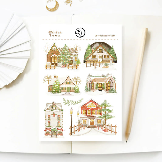 Stickers décoratifs | LETTOON | Winter Town