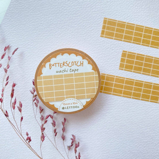 Washi tape | LETTOON | Butterscotch Grid