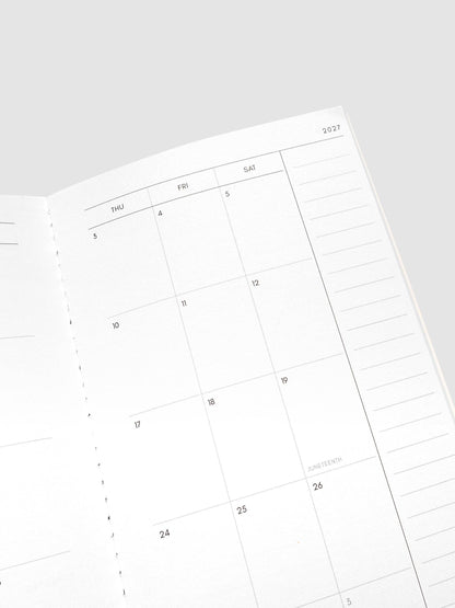 Cloth & Paper | Agenda mensuel 2027 | A5 Slim