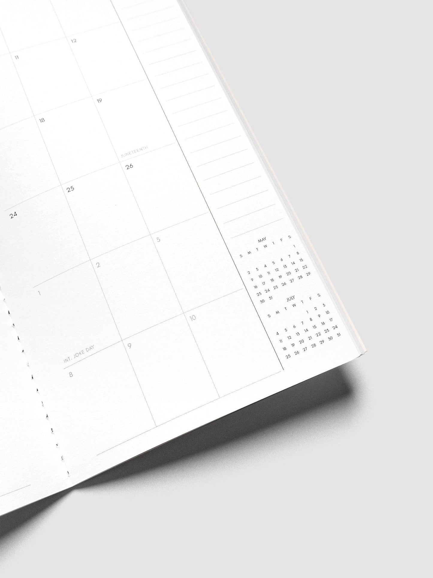 Cloth & Paper | Agenda mensuel 2027 | A5 Slim