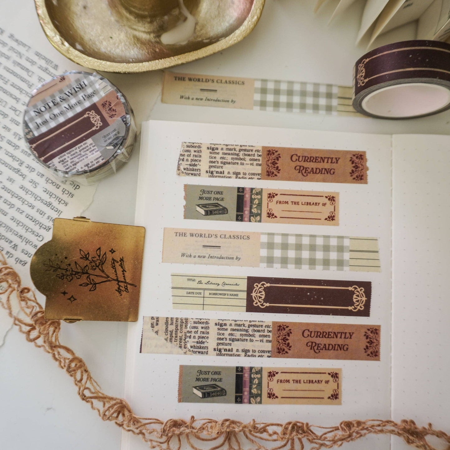 Washi tape | Note & Wish | Book Lover