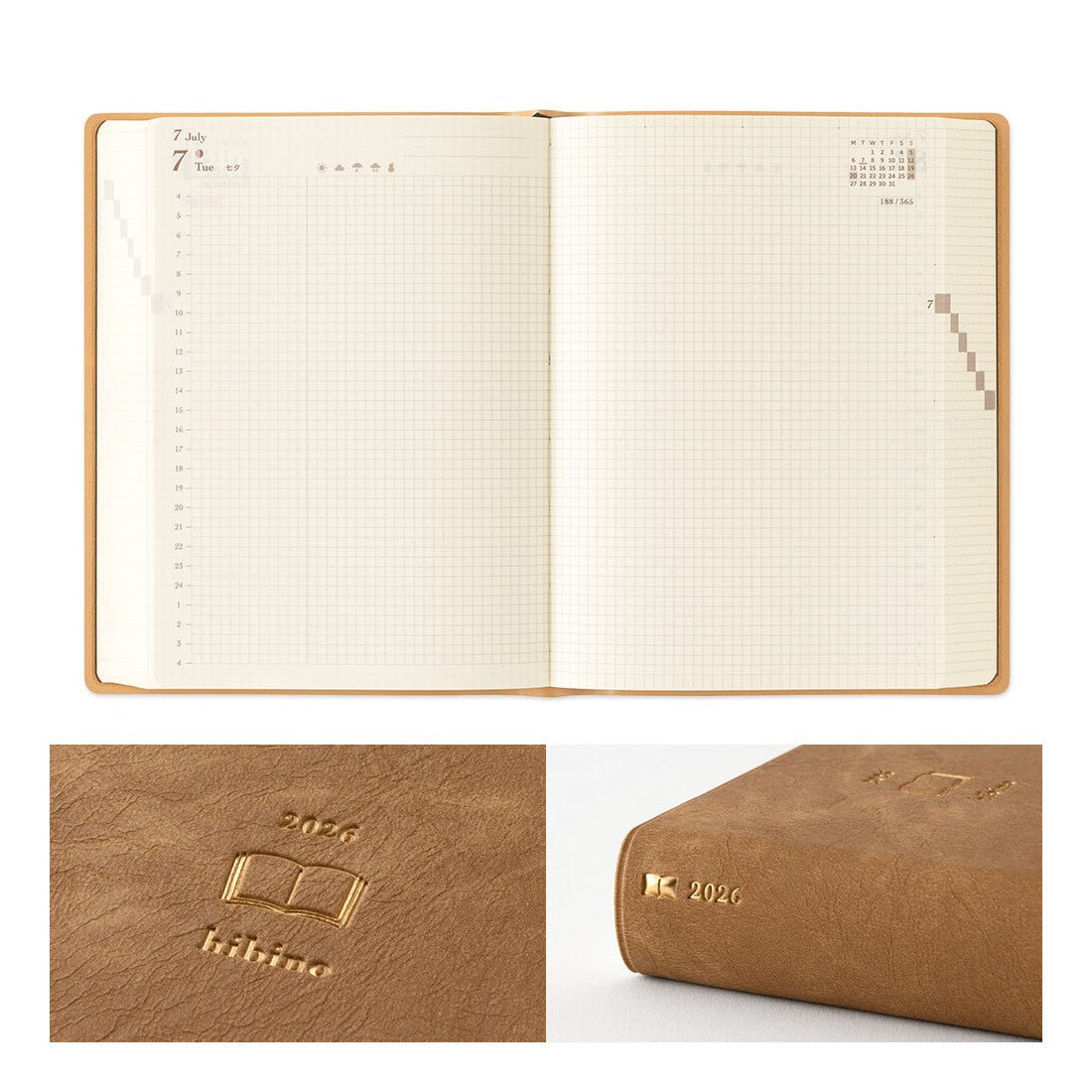 Agenda 2026 MIDORI Hibino Diary A6 | Camel - Midori - millenotes