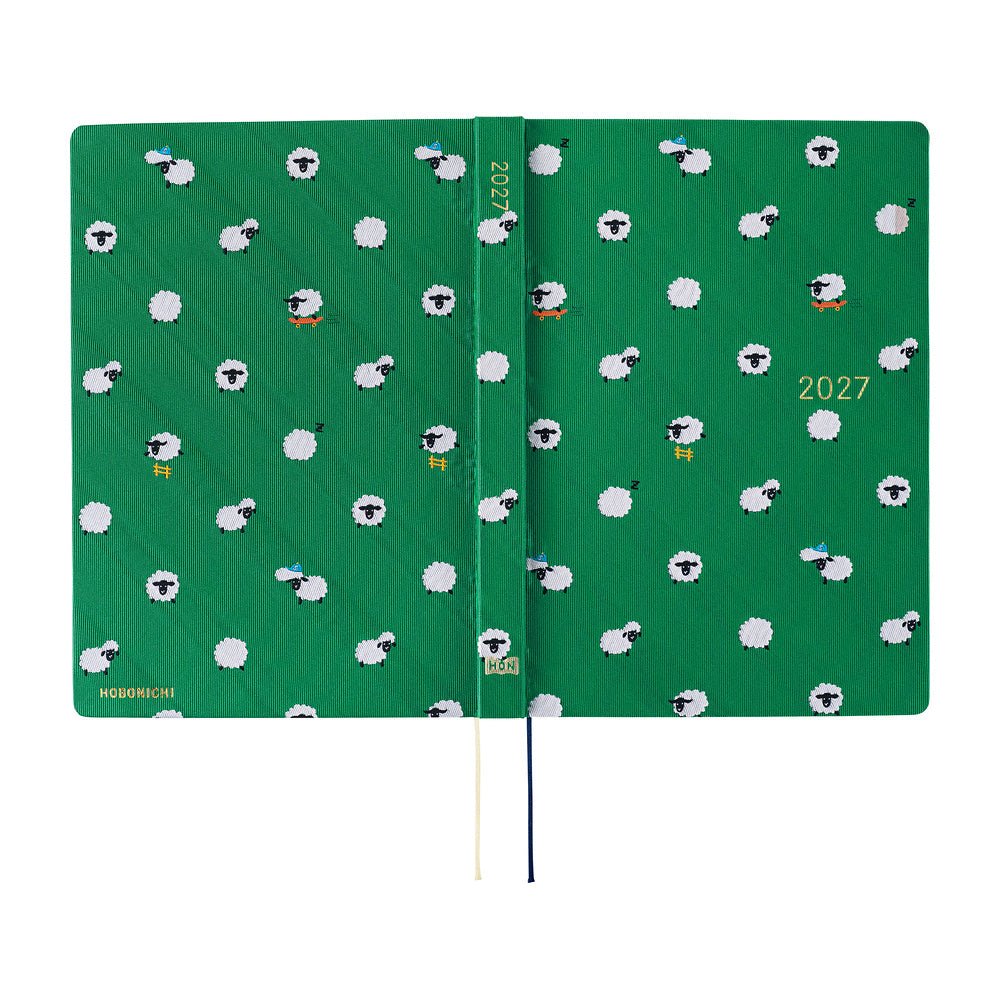 Agenda Hobonichi 2027 HON A5 | Bow & Tie: Sheep Sheep Sheep - Hobonichi Techo - millenotes