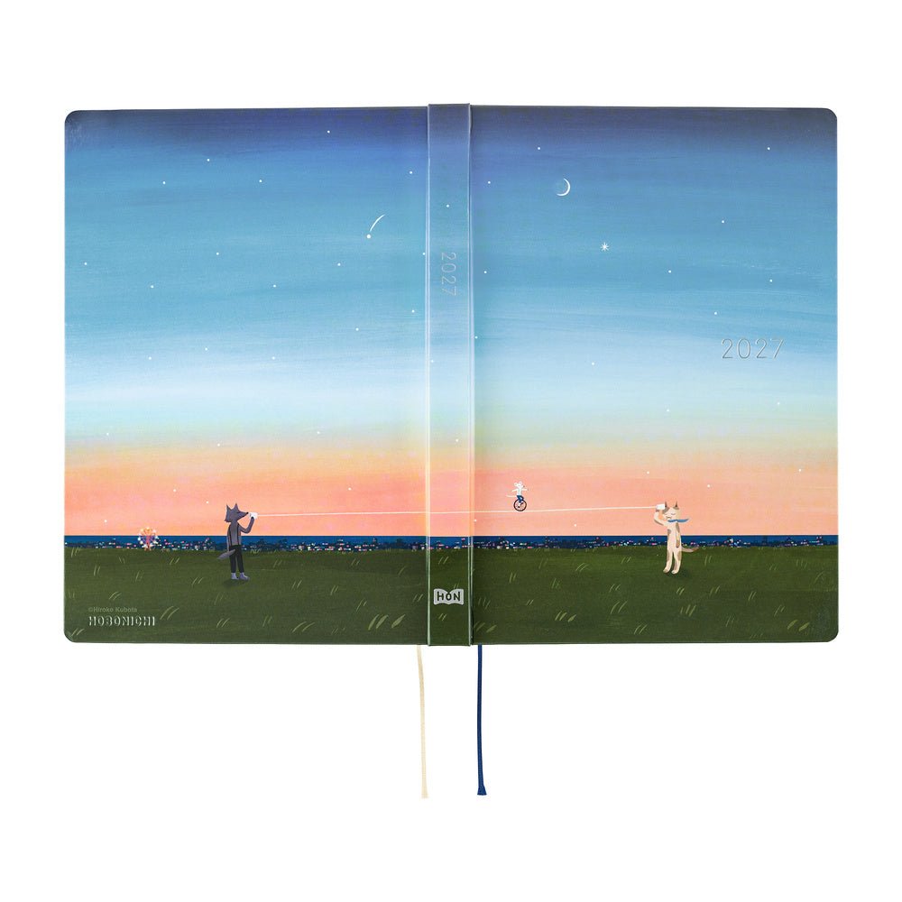 Agenda Hobonichi 2027 HON A5 | Hiroko Kubota: String Telephone Until the Moon is Full - Hobonichi Techo - millenotes