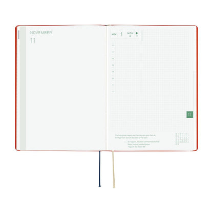 Agenda Hobonichi 2027 HON A5 | Yumi Kitagishi: White Cat and Rabbit’s Tea Room - Hobonichi Techo - millenotes