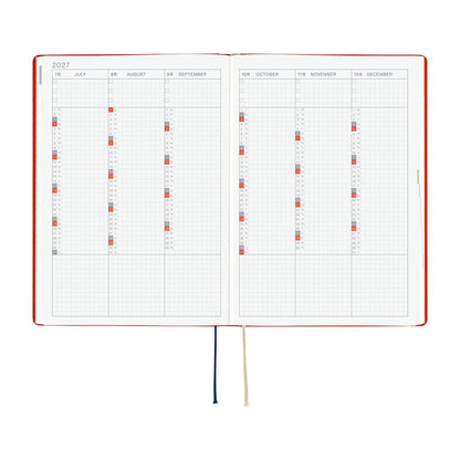 Agenda Hobonichi 2027 HON A5 | Yumi Kitagishi: White Cat and Rabbit’s Tea Room - Hobonichi Techo - millenotes