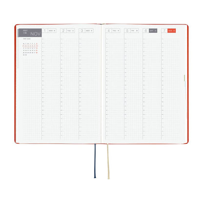 Agenda Hobonichi 2027 HON A5 | Yumi Kitagishi: White Cat and Rabbit’s Tea Room - Hobonichi Techo - millenotes
