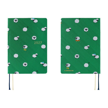 Agenda Hobonichi 2027 HON A6 | Bow & Tie: Sheep Sheep Sheep - Hobonichi Techo - millenotes