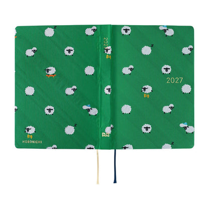 Agenda Hobonichi 2027 HON A6 | Bow & Tie: Sheep Sheep Sheep - Hobonichi Techo - millenotes