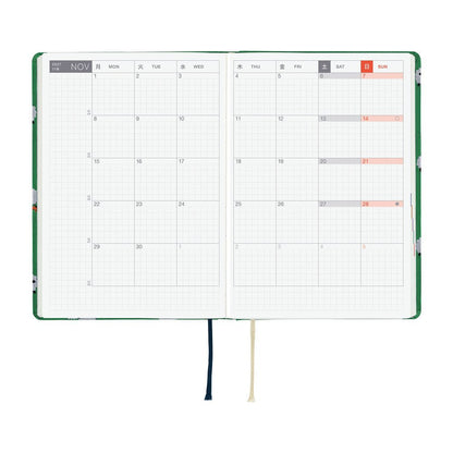 Agenda Hobonichi 2027 HON A6 | Bow & Tie: Sheep Sheep Sheep - Hobonichi Techo - millenotes