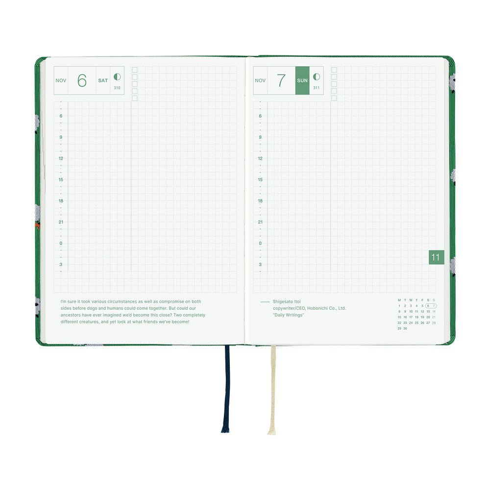 Agenda Hobonichi 2027 HON A6 | Bow & Tie: Sheep Sheep Sheep - Hobonichi Techo - millenotes