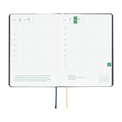 Agenda Hobonichi 2027 HON A6 | Slash (Navy) - Hobonichi Techo - millenotes