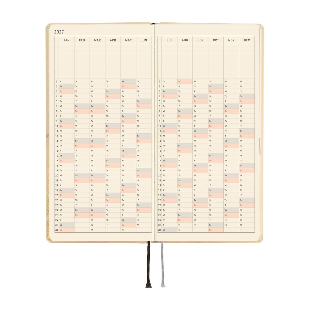 Agenda Hobonichi 2027 Weeks | Akiko Miyakoshi: Once, in Spring - Hobonichi Techo - millenotes