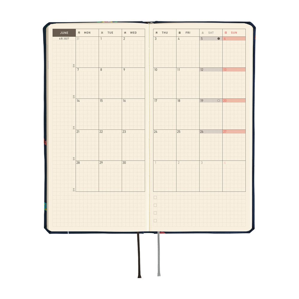 Agenda Hobonichi 2027 Weeks | Bow & Tie: Candy Dream - Hobonichi Techo - millenotes