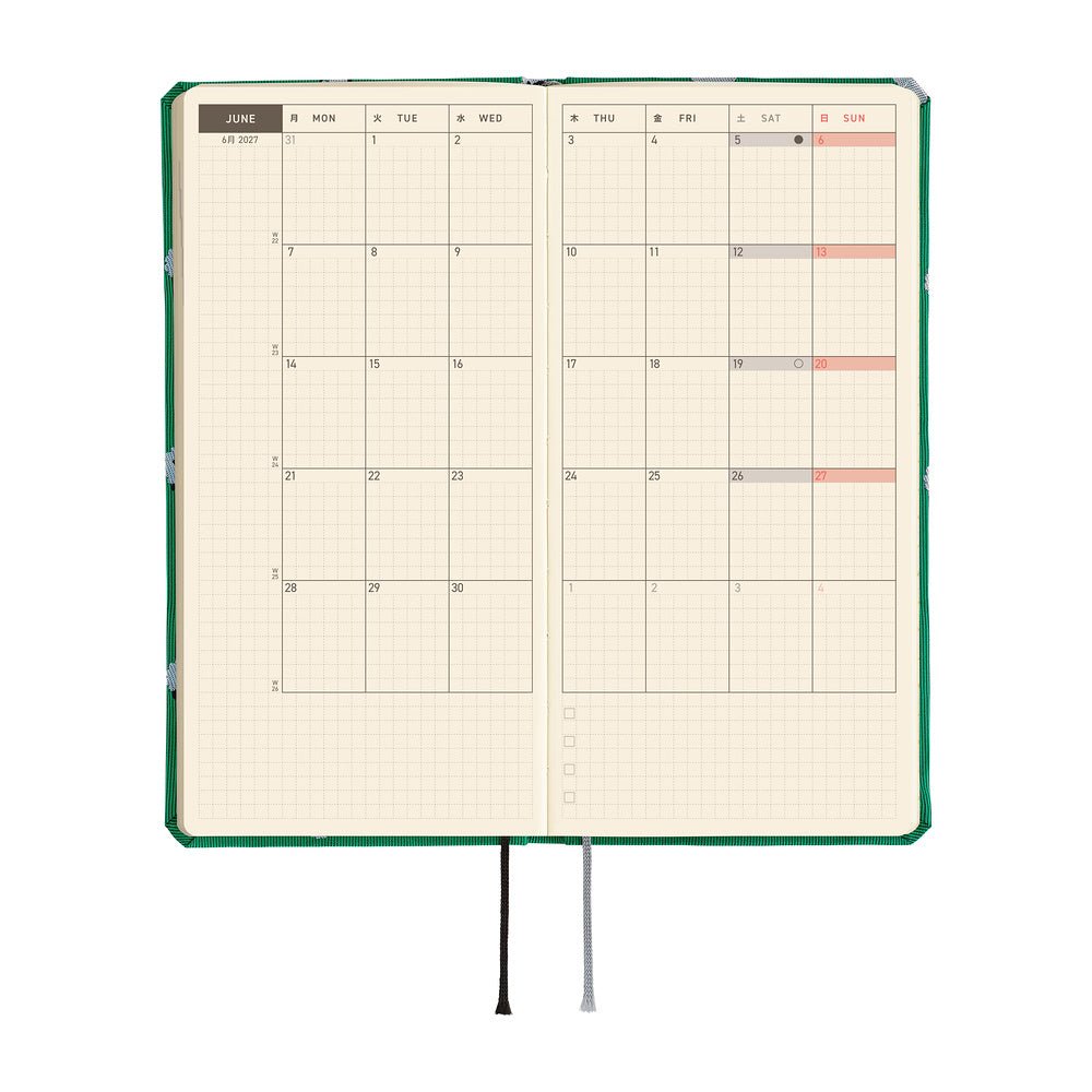 Agenda Hobonichi 2027 Weeks | Bow & Tie: Sheep Sheep Sheep - Hobonichi Techo - millenotes