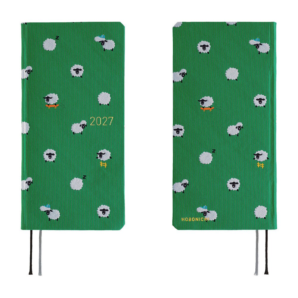 Agenda Hobonichi 2027 Weeks | Bow & Tie: Sheep Sheep Sheep - Hobonichi Techo - millenotes
