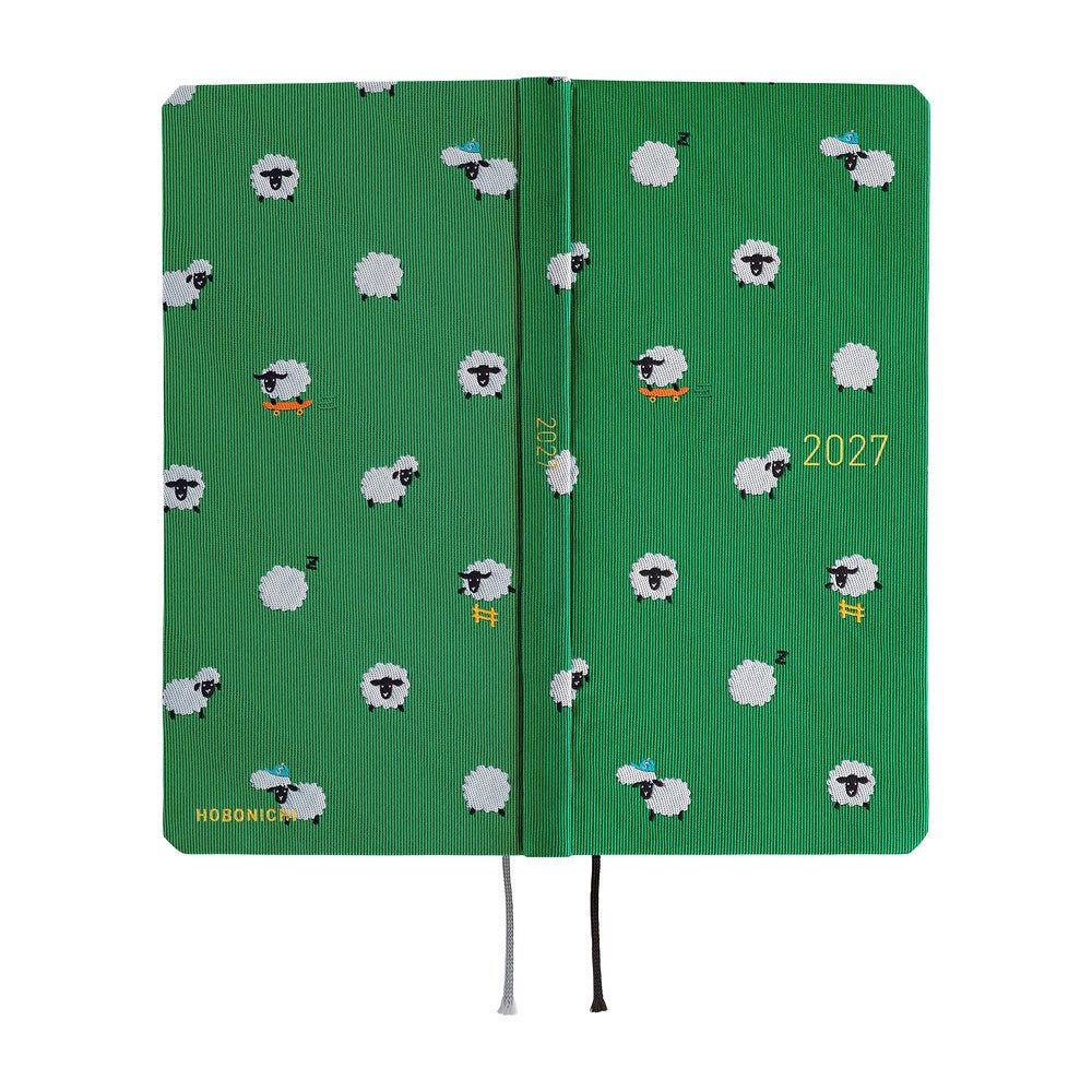 Agenda Hobonichi 2027 Weeks | Bow & Tie: Sheep Sheep Sheep - Hobonichi Techo - millenotes