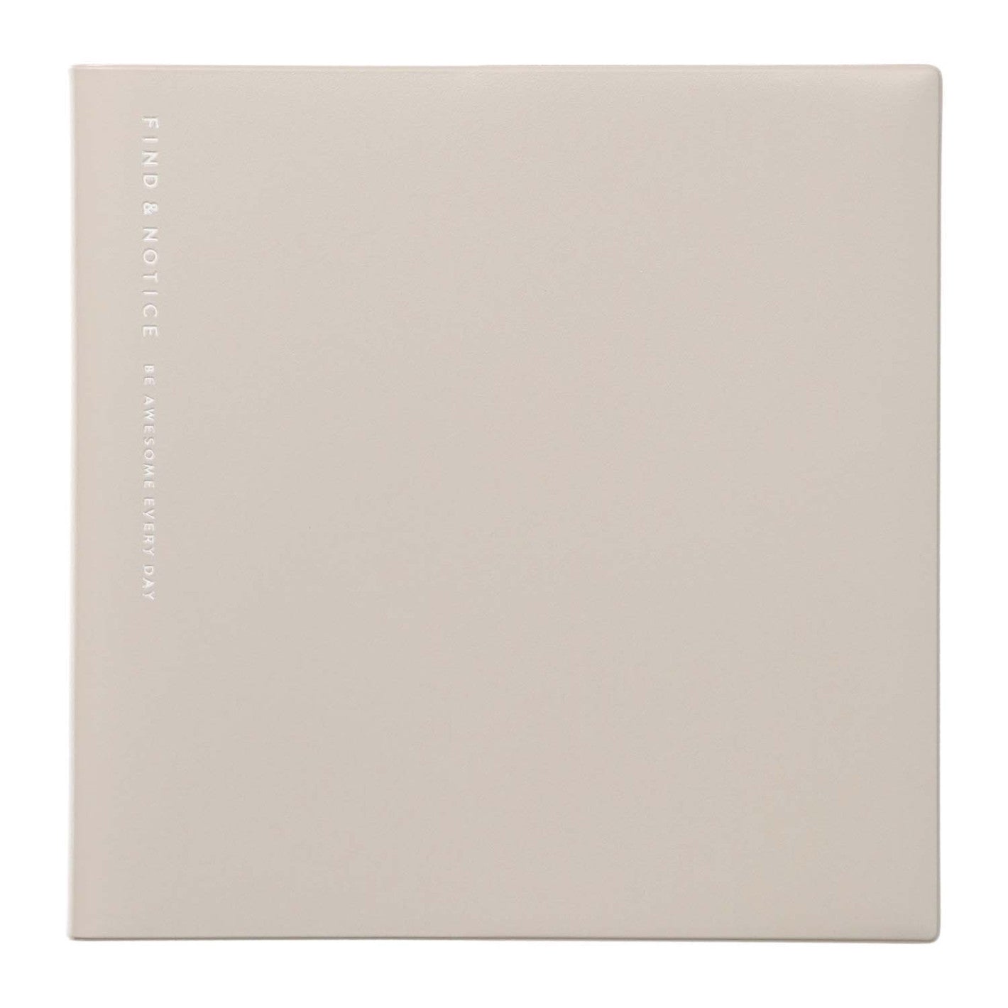Agenda non daté Log Diary Mark's | Format carré quotidien - Mark's Japan - Gris beige - millenotes