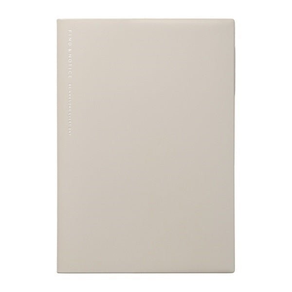 Agenda non daté Log Diary Mark's | Format hebdomadaire - Mark's Japan - 1. Gris beige pastel - millenotes