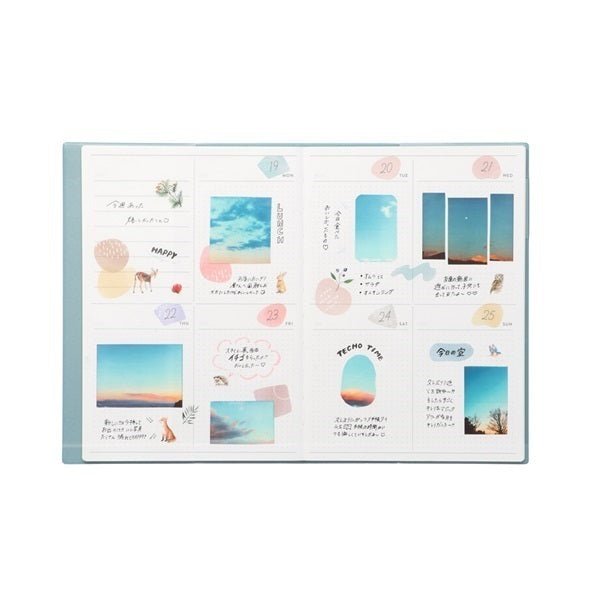 Agenda non daté Log Diary Mark's | Format hebdomadaire - Mark's Japan - 1. Gris beige pastel - millenotes