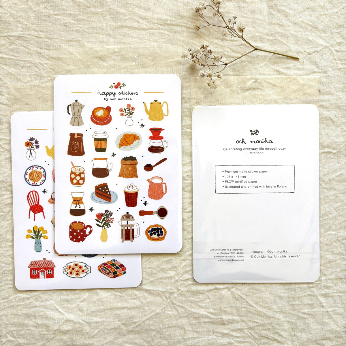 Decorative Stickers | Och Monika | Winter Baking