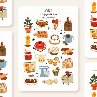 Decorative Stickers | Och Monika | Winter Baking