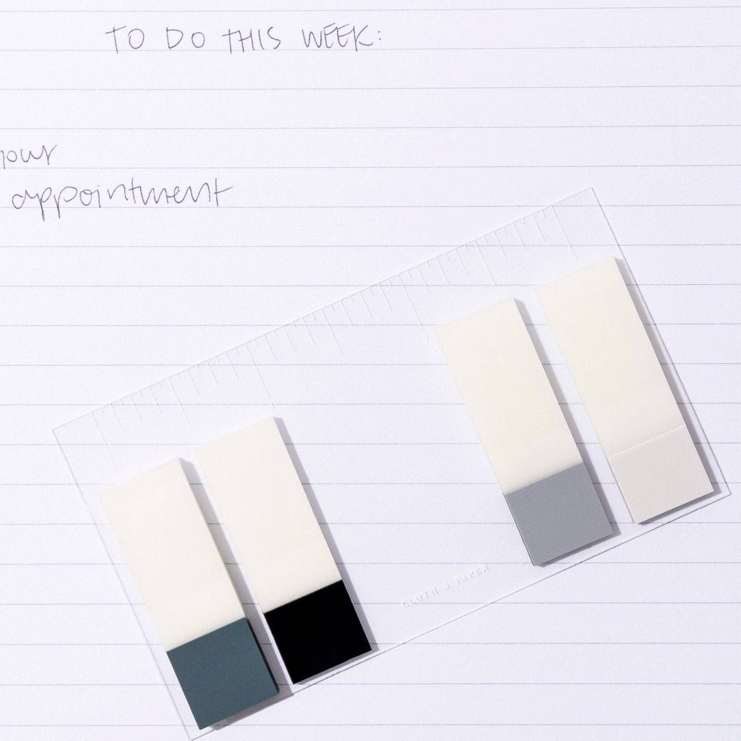 Cloth & Paper | Clear Ruler Card