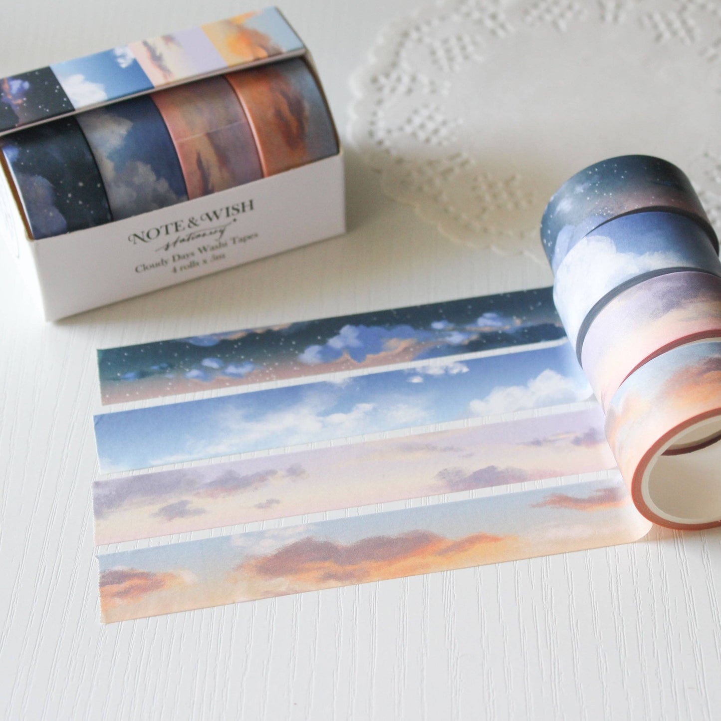 Ensemble de washi tape | Note & Wish | Cloudy Days