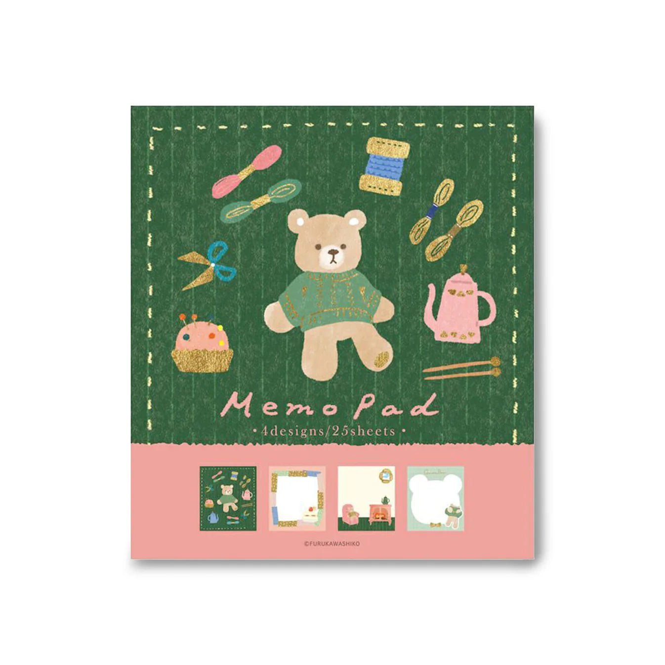 Bloc - notes | Furukawa Shiko | Tricot et Ours - Furukawa Shiko - millenotes