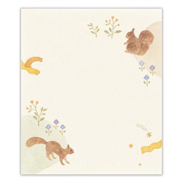 Bloc - notes japonais | Awairo | Animaux de la Forêt - NB Co Ltd - millenotes
