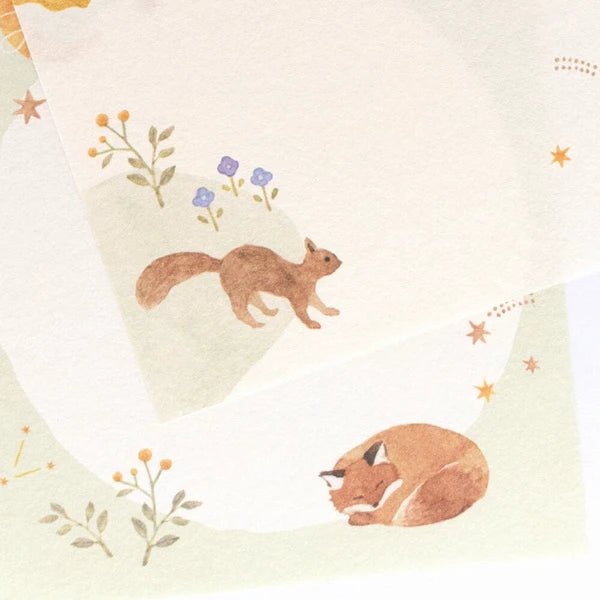 Bloc - notes japonais | Awairo | Animaux de la Forêt - NB Co Ltd - millenotes