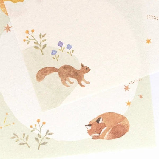 Bloc - notes japonais | Awairo | Animaux de la Forêt - NB Co Ltd - millenotes