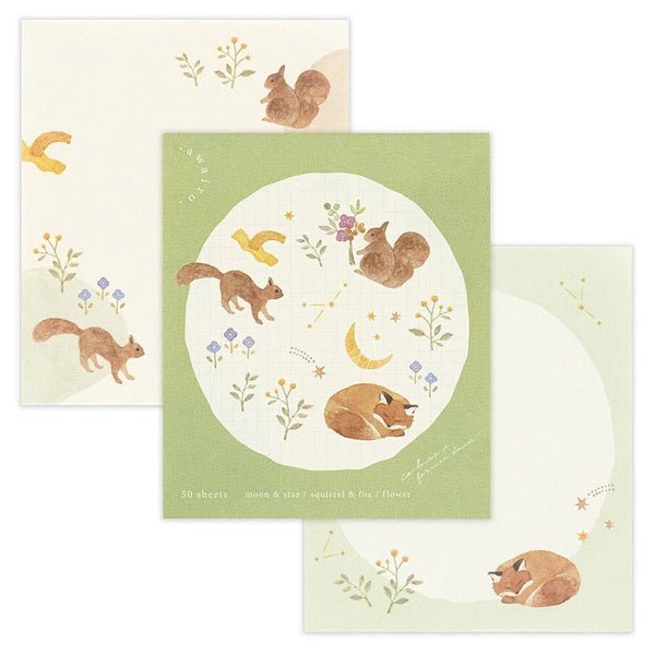 Bloc - notes japonais | Awairo | Animaux de la Forêt - NB Co Ltd - millenotes