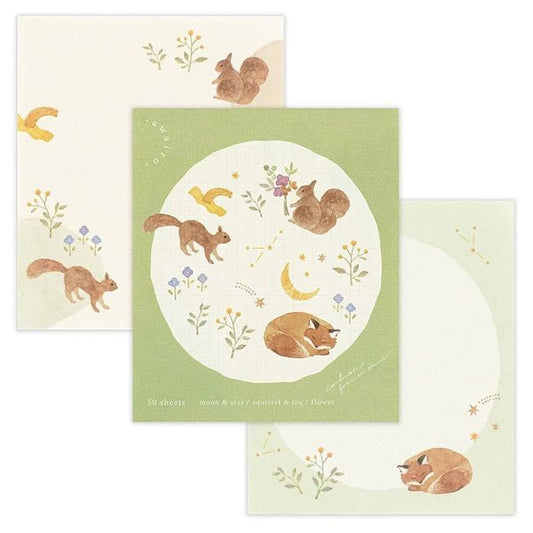 Bloc - notes japonais | Awairo | Animaux de la Forêt - NB Co Ltd - millenotes